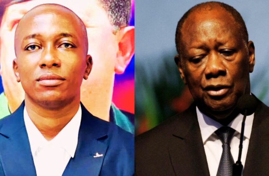 Portraits de Issa Diawara et Alassane Ouattara en opposition politique.