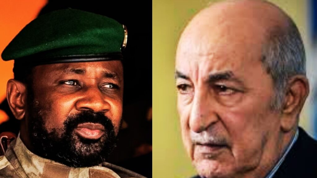 Assimi Goïta et Abdelmadjid Tebboune, face-à-face symbolique des tensions diplomatiques entre le Mali et l’Algérie.