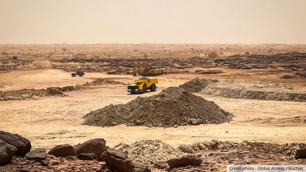 Image montrant le site du projet Dasa au Niger, présenté par Global Atomic comme le gisement d’uranium de plus haute qualité du continent africain.