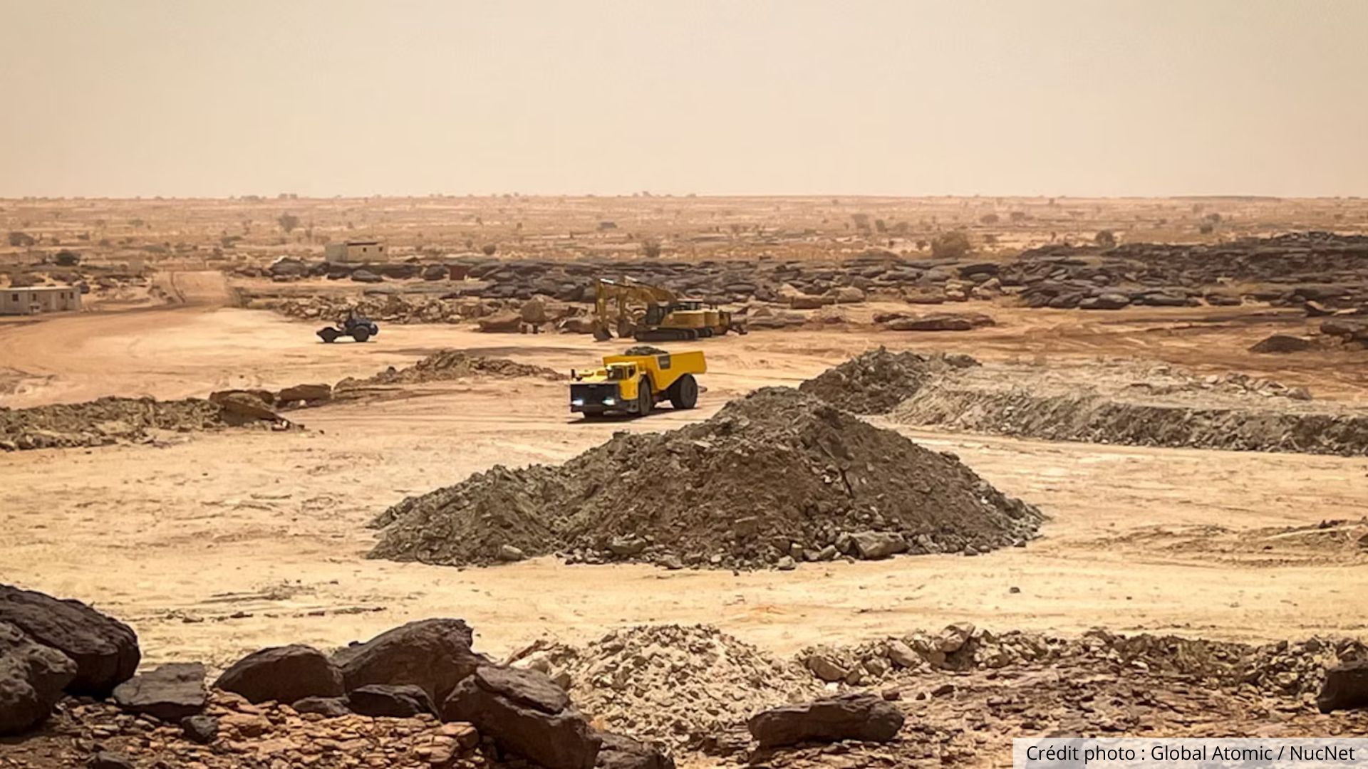 Image montrant le site du projet Dasa au Niger, présenté par Global Atomic comme le gisement d’uranium de plus haute qualité du continent africain.