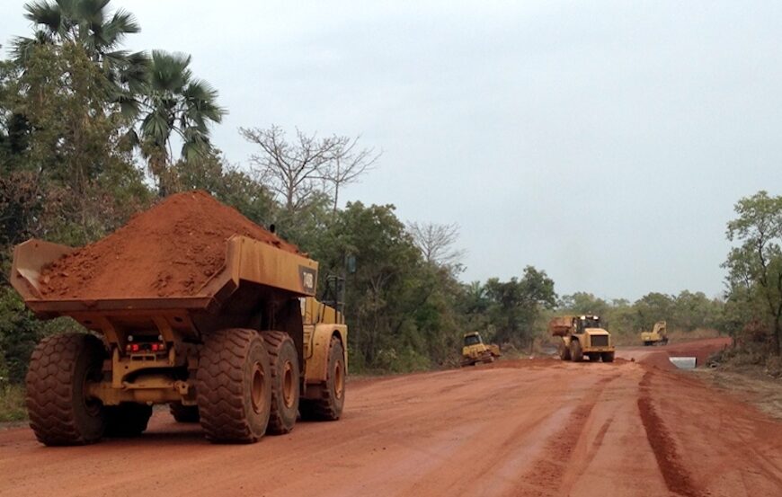 Mine d’or de Fekola, installations industrielles de B2Gold au Mali, vue générale du site.