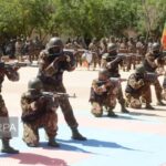 Cérémonie FAMa de fin de formation du contingent 2023 au centre de formation de Gao, le 26 septembre 2025.