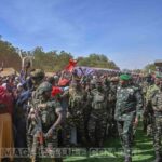 Abdourahamane Tiani préside un grand meeting populaire au stade régional de Tahoua.