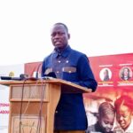 Le ministre burkinabè Roland Somda transmet le message du Président Ibrahim Traoré lors de la FILO 2025 à Ouagadougou, Burkina Faso.