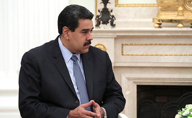 Président du Venezuela Nicolás Maduro lors d’une rencontre officielle avec Vladimir Poutine, en 2017.