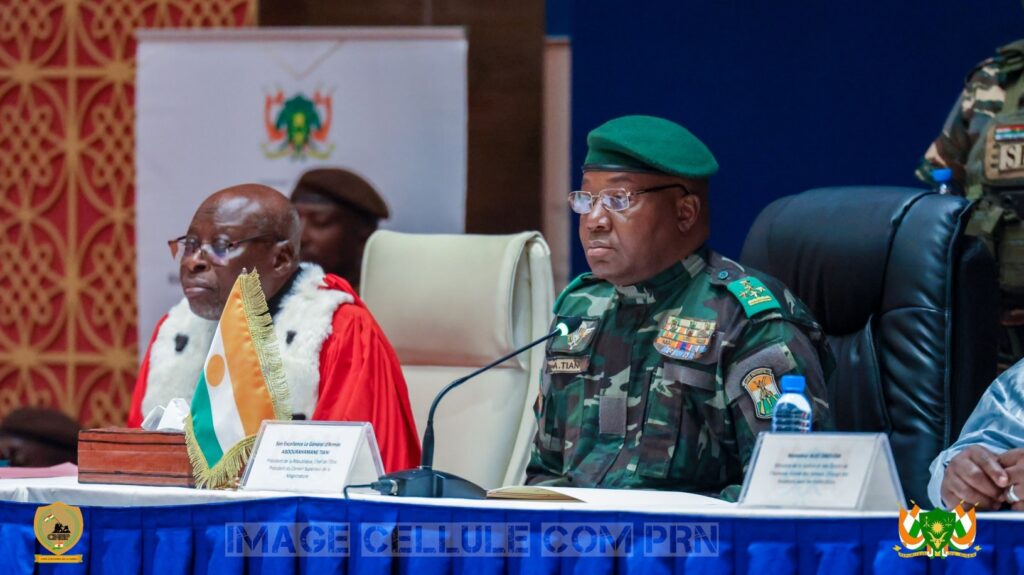 Cérémonie officielle de la rentrée judiciaire 2025-2026 présidée par Abdourahamane Tiani à Niamey, Niger.