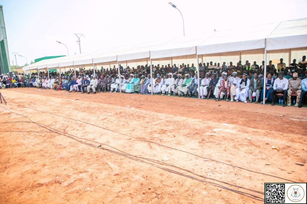 Cérémonie d’inauguration de l’usine Agroserv Industrie en présence des autorités burkinabè à Bobo-Dioulasso.