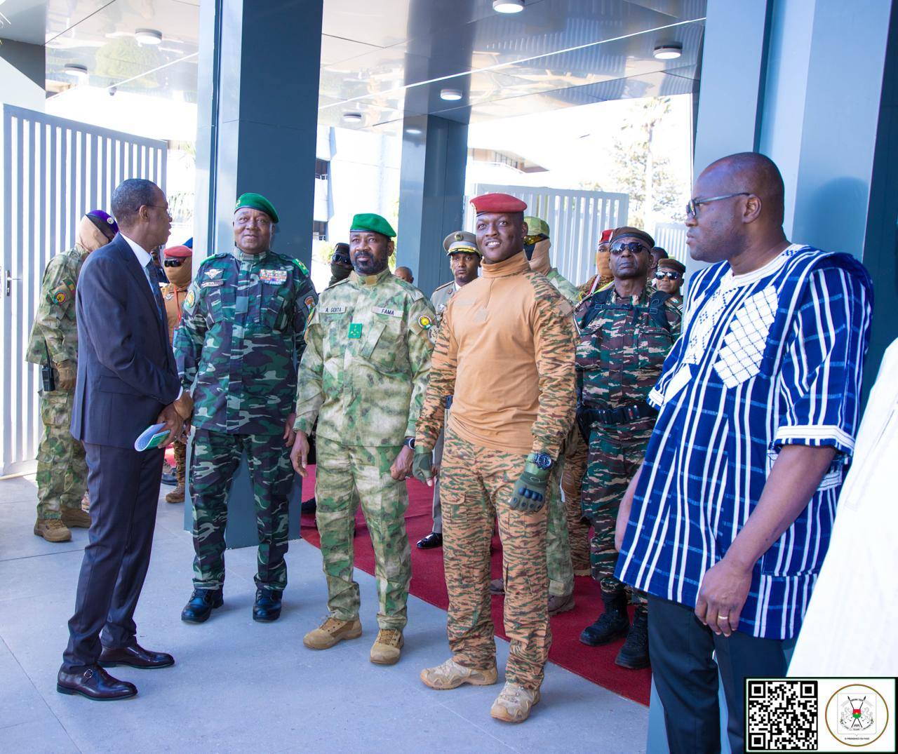 Les chefs d’État de l’AES lors de l’inauguration de la Banque confédérale pour l’investissement et le développement à Bamako.