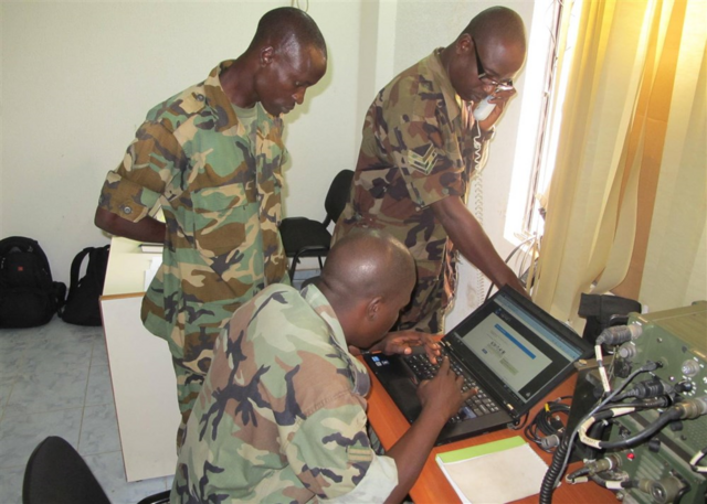 Soldats nigérians de la CEDEAO en exercice de communication Africa Endeavor 2011 (photo d’archive).