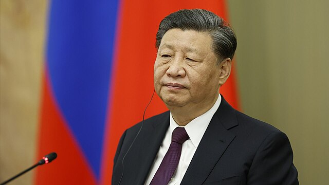 Xi Jinping rencontre le Premier ministre russe Mikhaïl Michoustine au siège du gouvernement russe à Moscou, en mars 2023, image utilisée pour illustrer les positions de la Chine sur le dossier du Venezuela.