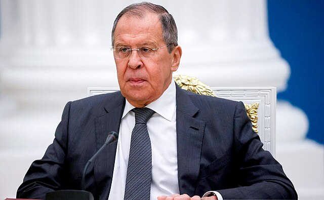 Sergueï Lavrov, ministre russe des Affaires étrangères, en Russie avant une réunion du Conseil de sécurité, en novembre 2022.