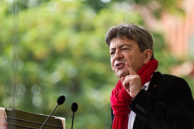 Jean-Luc Mélenchon lors d’une marche pour la Sixième République à Toulouse, image d’archive utilisée dans le contexte des déclarations sur le Venezuela.