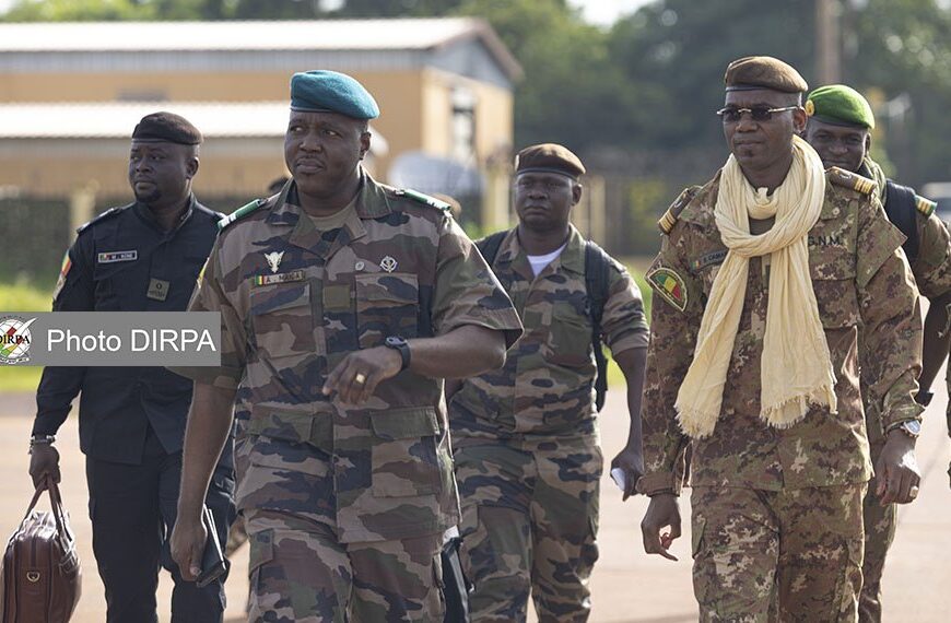 Déploiement d’un contingent des Forces armées maliennes (FAMa) à Kidal, dans le nord du Mali.