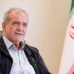 Masoud Pezeshkian, président de l’Iran, lors d’une interview en 2024