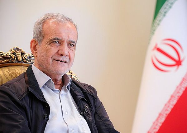 Masoud Pezeshkian, président de l’Iran, lors d’une interview en 2024