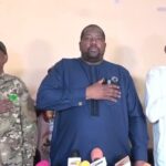 Soutien du M62 : Abdoulaye Seydou lors d’une conférence de presse à Niamey