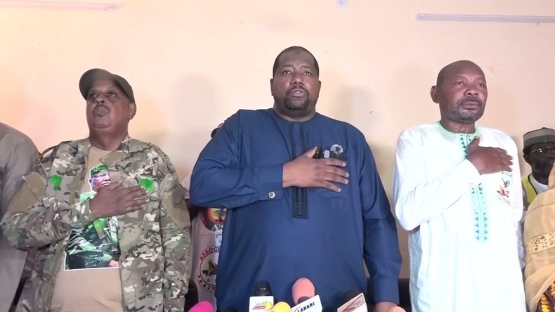 Soutien du M62 : Abdoulaye Seydou lors d’une conférence de presse à Niamey